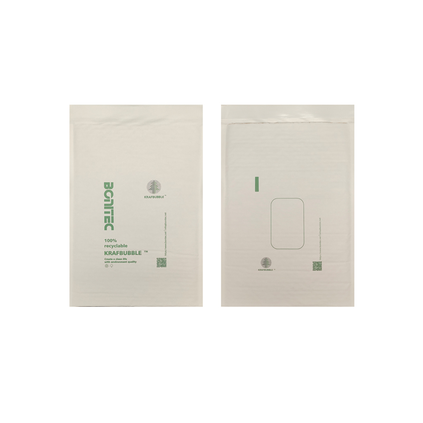 Anuncio publicitario KRAFBUBBLE blanco-mediano de 3 capas, 200 piezas (235 mm × 345 mm / 9.25 '' × 13.58 '')